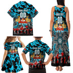 Personalized Sharks ANZAC Day Family Matching Tank Maxi Dress and Hawaiian Shirt Australian Army - Lest We Forget