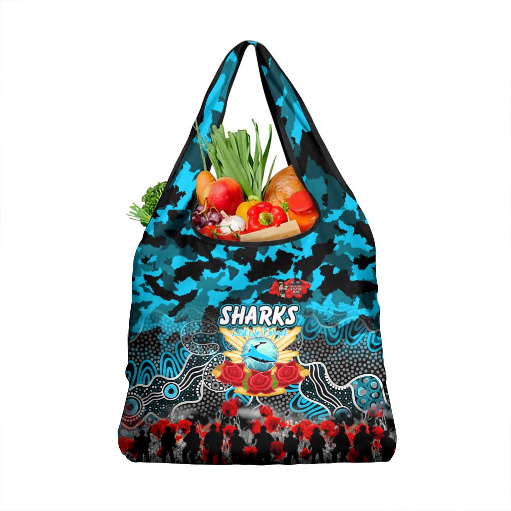 Sharks ANZAC Day Grocery Bag Australian Army - Lest We Forget