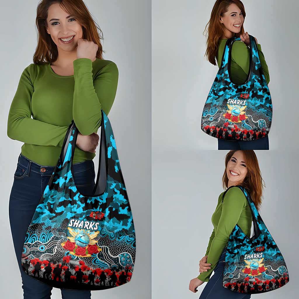 Sharks ANZAC Day Grocery Bag Australian Army - Lest We Forget
