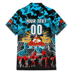 Personalized Sharks ANZAC Day Hawaiian Shirt Australian Army - Lest We Forget