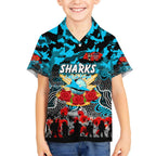 Personalized Sharks ANZAC Day Hawaiian Shirt Australian Army - Lest We Forget