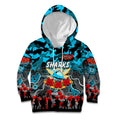 Personalized Sharks ANZAC Day Kid Hoodie Australian Army - Lest We Forget