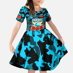 Personalized Sharks ANZAC Day Kid Short Sleeve Dress Australian Army - Lest We Forget