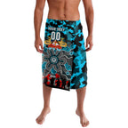 Personalized Sharks ANZAC Day Lavalava Australian Army - Lest We Forget