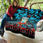 Sharks ANZAC Day Quilt Australian Army - Lest We Forget