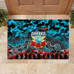 Sharks ANZAC Day Rubber Doormat Australian Army - Lest We Forget