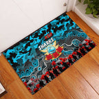 Sharks ANZAC Day Rubber Doormat Australian Army - Lest We Forget