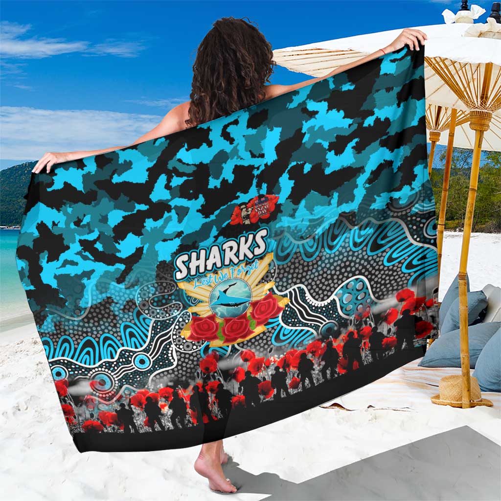 Sharks ANZAC Day Sarong Australian Army - Lest We Forget