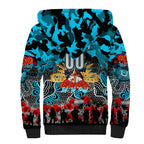 Personalized Sharks ANZAC Day Sherpa Hoodie Australian Army - Lest We Forget