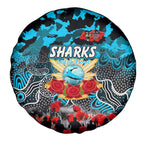 Sharks ANZAC Day Spare Tire Cover Australian Army - Lest We Forget