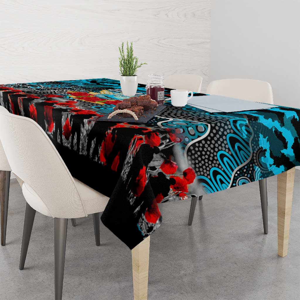 Sharks ANZAC Day Tablecloth Australian Army - Lest We Forget