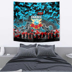 Sharks ANZAC Day Tapestry Australian Army - Lest We Forget