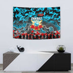 Sharks ANZAC Day Tapestry Australian Army - Lest We Forget