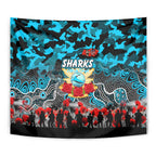 Sharks ANZAC Day Tapestry Australian Army - Lest We Forget