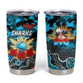 Personalized Sharks ANZAC Day Tumbler Cup Australian Army - Lest We Forget