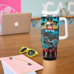 Personalized Sharks ANZAC Day Tumbler With Handle Australian Army - Lest We Forget