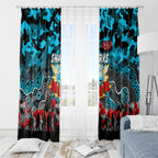Sharks ANZAC Day Window Curtain Australian Army - Lest We Forget