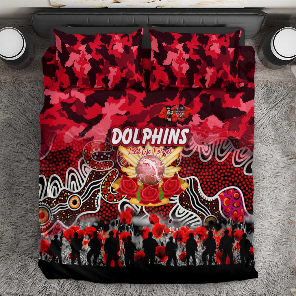 Dolphins ANZAC Day Bedding Set Australian Army - Lest We Forget