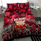 Dolphins ANZAC Day Bedding Set Australian Army - Lest We Forget
