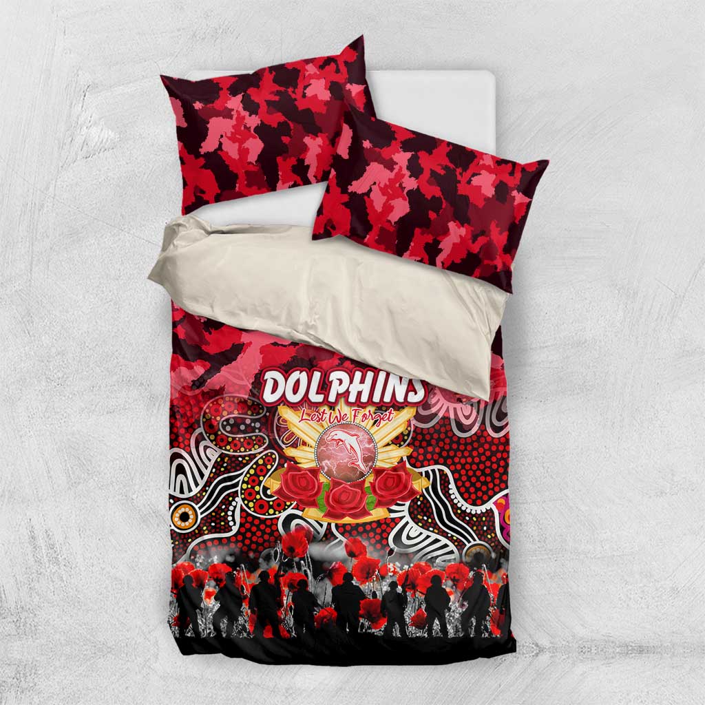 Dolphins ANZAC Day Bedding Set Australian Army - Lest We Forget