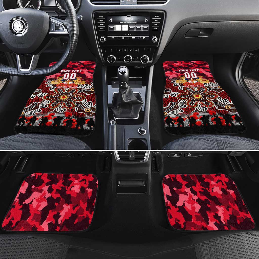 Dolphins ANZAC Day Car Mats Australian Army - Lest We Forget