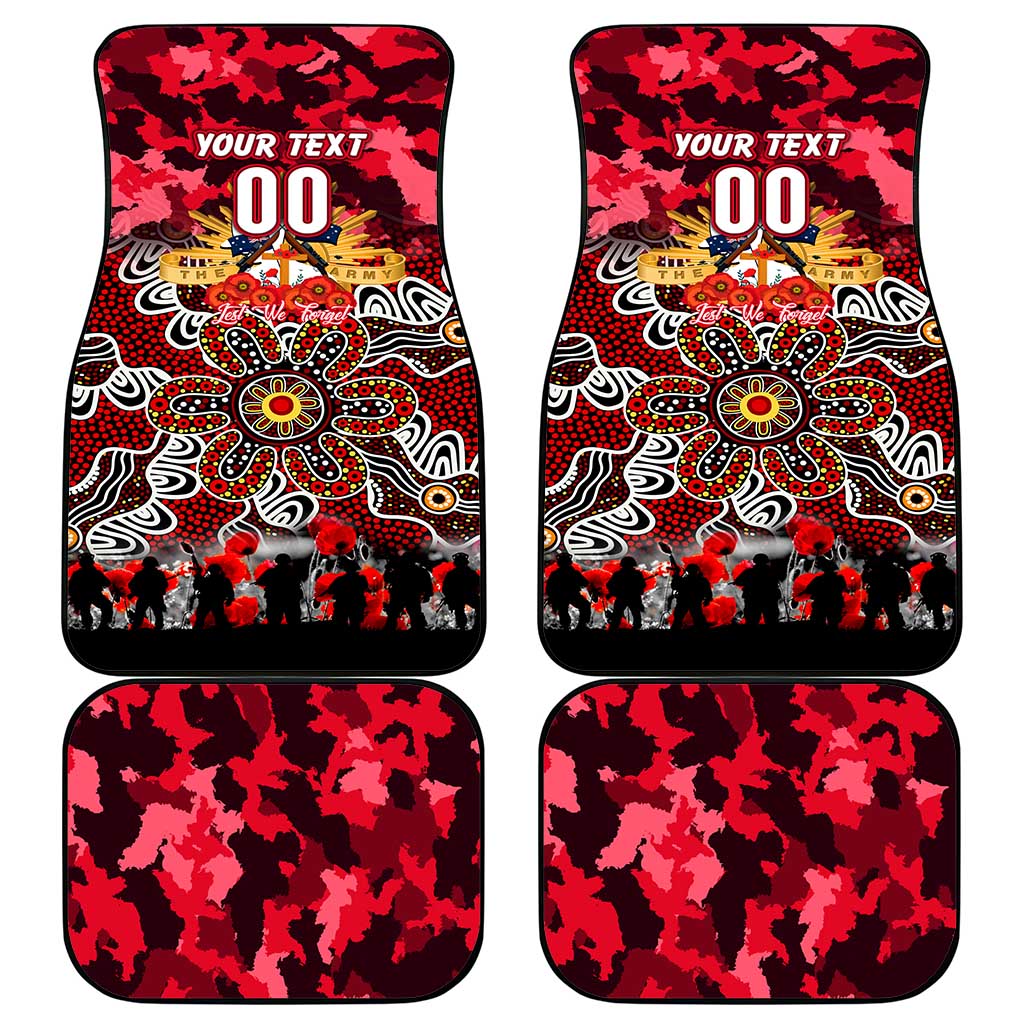 Dolphins ANZAC Day Car Mats Australian Army - Lest We Forget