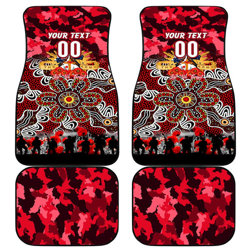 Dolphins ANZAC Day Car Mats Australian Army - Lest We Forget