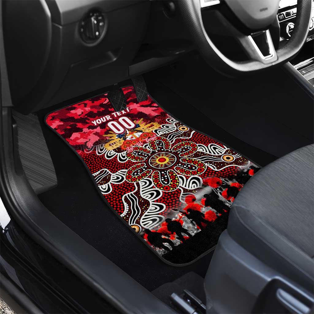 Dolphins ANZAC Day Car Mats Australian Army - Lest We Forget
