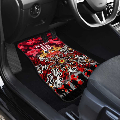 Dolphins ANZAC Day Car Mats Australian Army - Lest We Forget