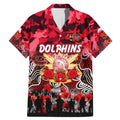 Personalized Dolphins ANZAC Day Family Matching Mermaid Dress and Hawaiian Shirt Australian Army - Lest We Forget