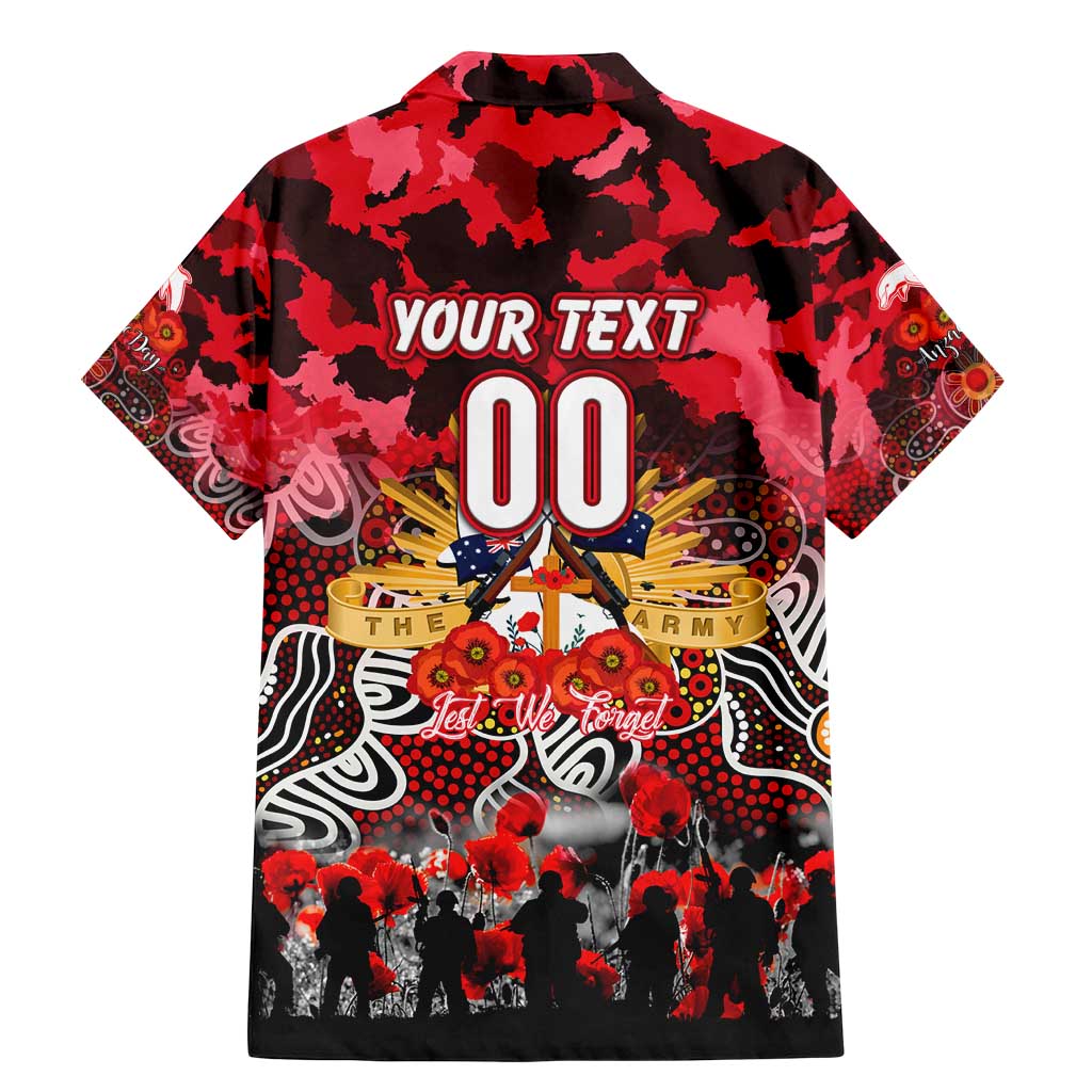 Personalized Dolphins ANZAC Day Family Matching Mermaid Dress and Hawaiian Shirt Australian Army - Lest We Forget