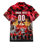 Personalized Dolphins ANZAC Day Family Matching Mermaid Dress and Hawaiian Shirt Australian Army - Lest We Forget
