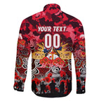 Personalized Dolphins ANZAC Day Family Matching Mermaid Dress and Hawaiian Shirt Australian Army - Lest We Forget