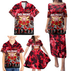 Personalized Dolphins ANZAC Day Family Matching Puletasi and Hawaiian Shirt Australian Army - Lest We Forget