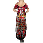 Personalized Dolphins ANZAC Day Family Matching Summer Maxi Dress and Hawaiian Shirt Australian Army - Lest We Forget