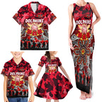 Personalized Dolphins ANZAC Day Family Matching Tank Maxi Dress and Hawaiian Shirt Australian Army - Lest We Forget