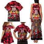Personalized Dolphins ANZAC Day Family Matching Tank Maxi Dress and Hawaiian Shirt Australian Army - Lest We Forget