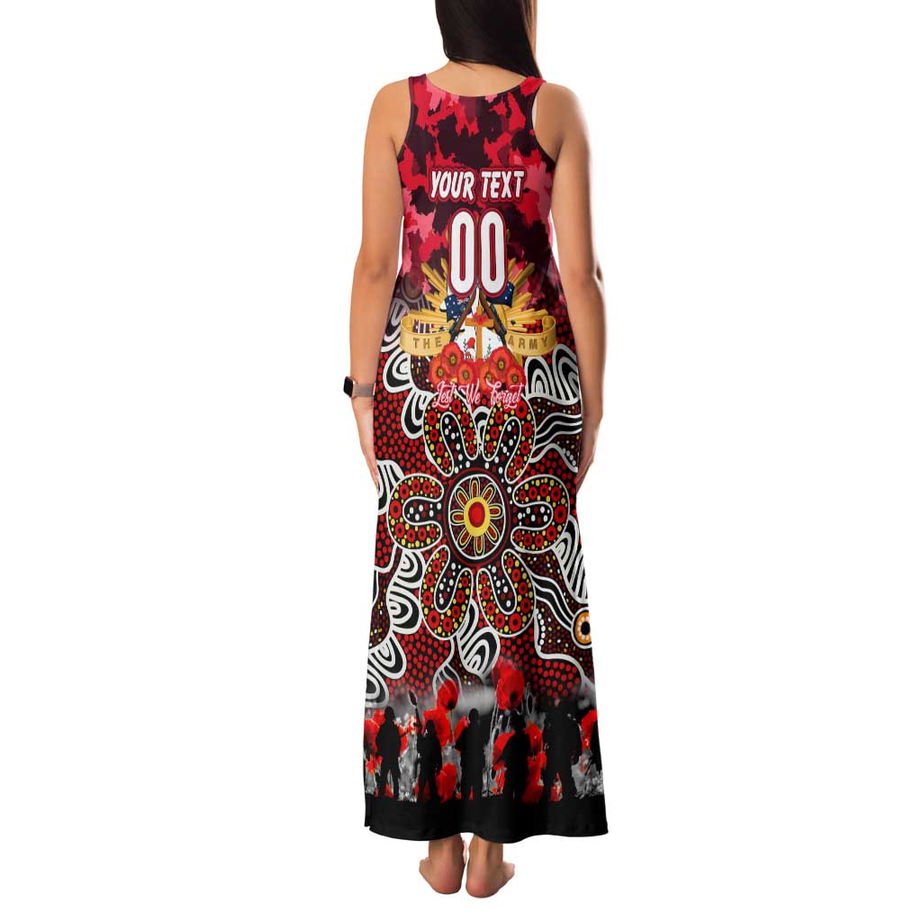 Personalized Dolphins ANZAC Day Family Matching Tank Maxi Dress and Hawaiian Shirt Australian Army - Lest We Forget