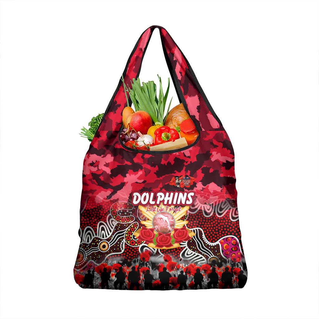 Dolphins ANZAC Day Grocery Bag Australian Army - Lest We Forget