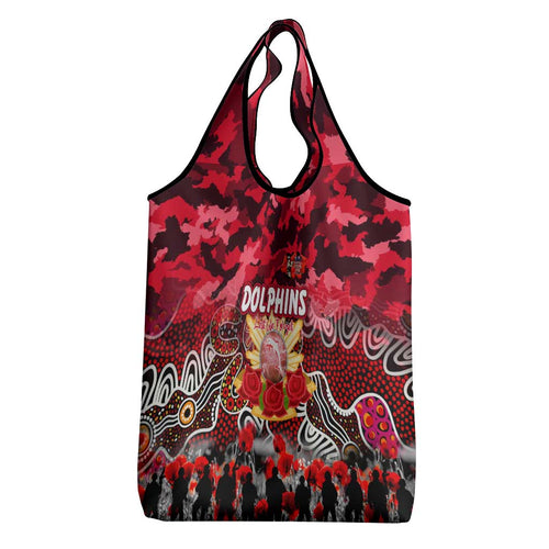 Dolphins ANZAC Day Grocery Bag Australian Army - Lest We Forget