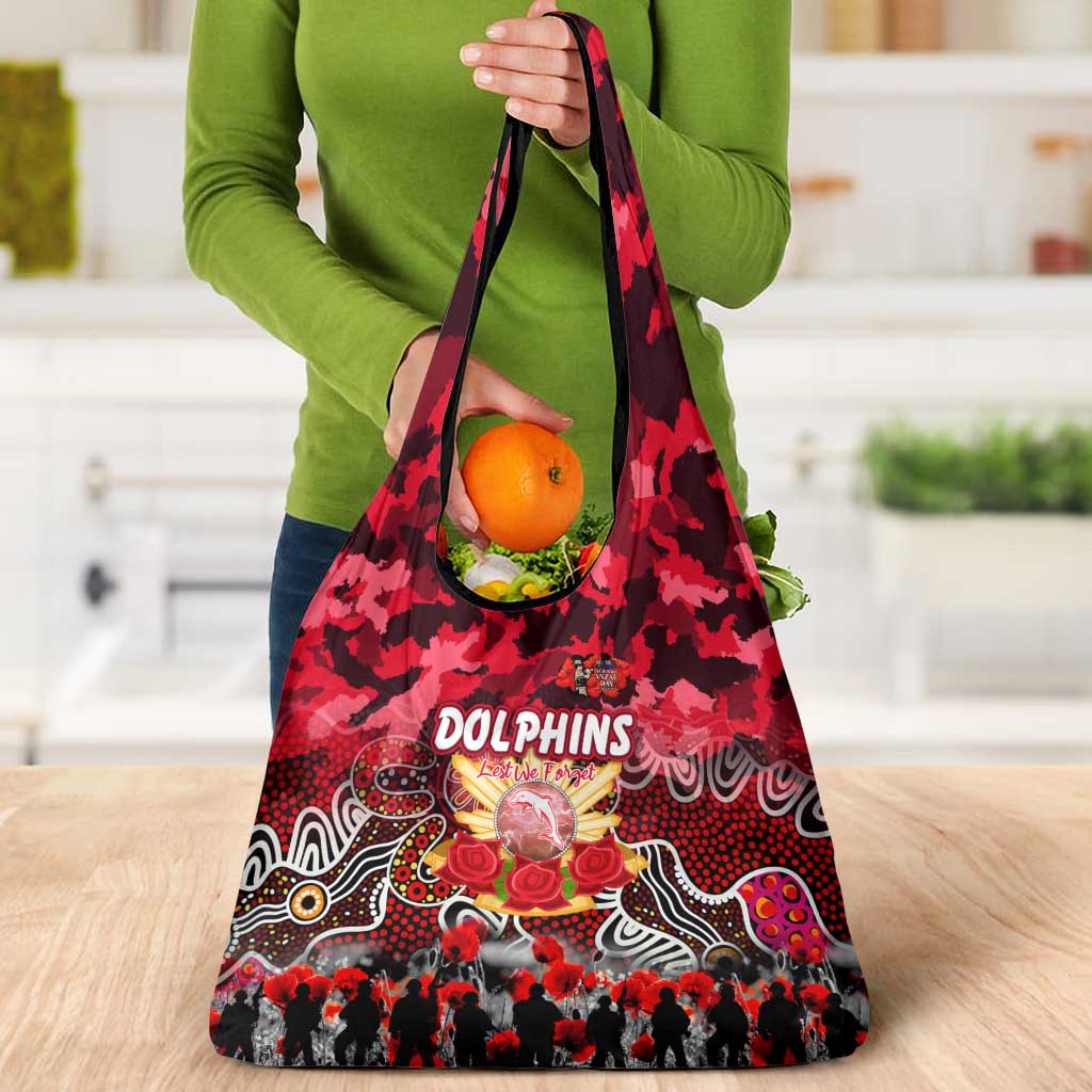 Dolphins ANZAC Day Grocery Bag Australian Army - Lest We Forget