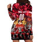 Personalized Dolphins ANZAC Day Hoodie Dress Australian Army - Lest We Forget