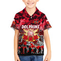 Personalized Dolphins ANZAC Day Kid Hawaiian Shirt Australian Army - Lest We Forget