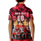 Personalized Dolphins ANZAC Day Kid Polo Shirt Australian Army - Lest We Forget