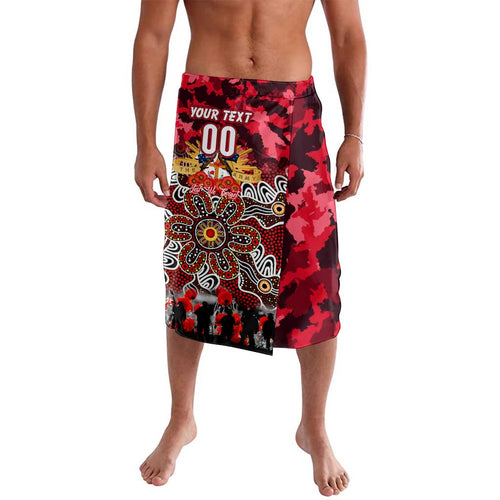 Personalized Dolphins ANZAC Day Lavalava Australian Army - Lest We Forget