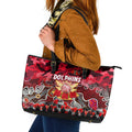 Dolphins ANZAC Day Leather Tote Bag Australian Army - Lest We Forget