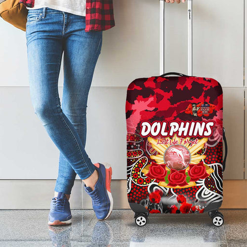 Dolphins ANZAC Day Luggage Cover Australian Army - Lest We Forget