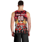 Personalized Dolphins ANZAC Day Men Tank Top Australian Army - Lest We Forget