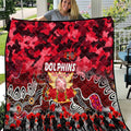 Dolphins ANZAC Day Quilt Australian Army - Lest We Forget