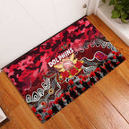 Dolphins ANZAC Day Rubber Doormat Australian Army - Lest We Forget